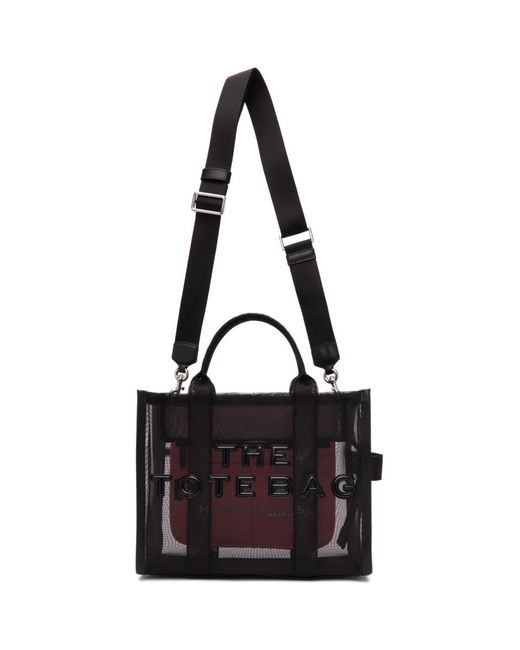 Marc Jacobs Neoprene The Mesh Small Traveler Tote Bag in Black - Lyst