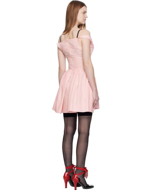 Robe Courte Sunday Rose Vivienne Westwood en coloris Black