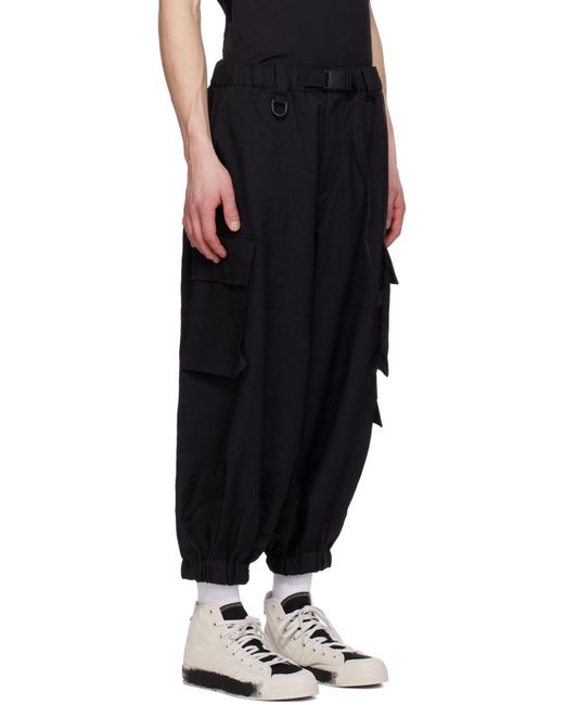 Y-3 Black Sport Uniform Cuff Cargo Pants for men