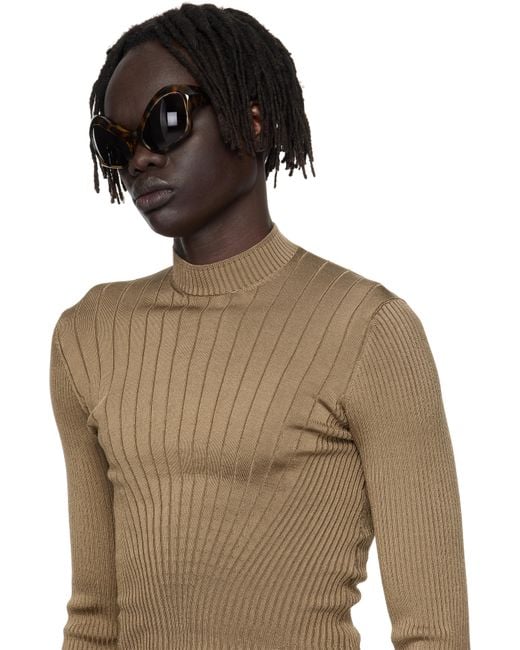 Mugler Black Cat Eye Sunglasses for men