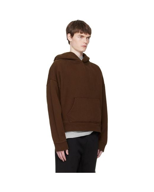 Entire studios Brown Heavy Hoodie for men
