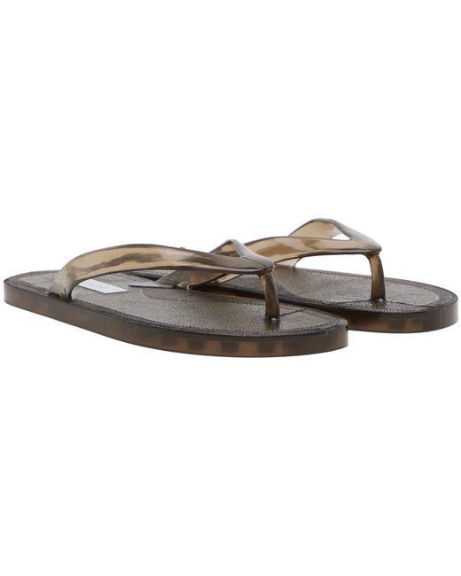 St. Agni Black Jelly Flip-Flops