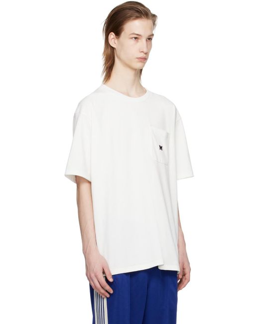 T-shirt blanc à poche Needles pour homme en coloris White