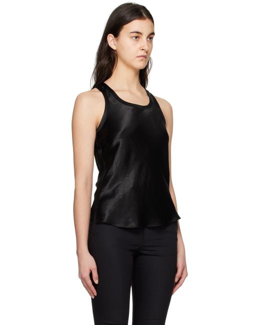 Helmut Lang スクープネック タンクトップ Black