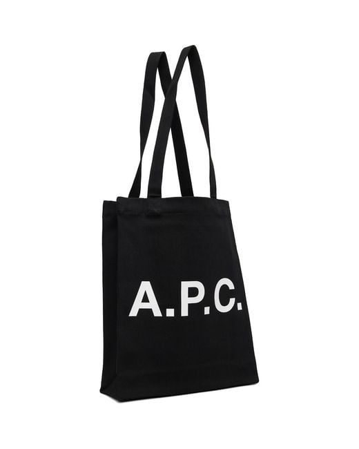 A.P.C. Black Lou Tote for men