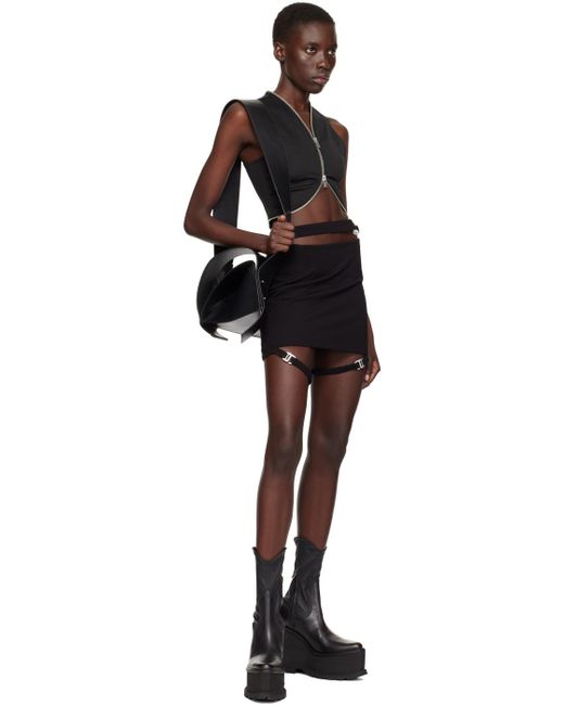 HELIOT EMIL Black Xerces Miniskirt