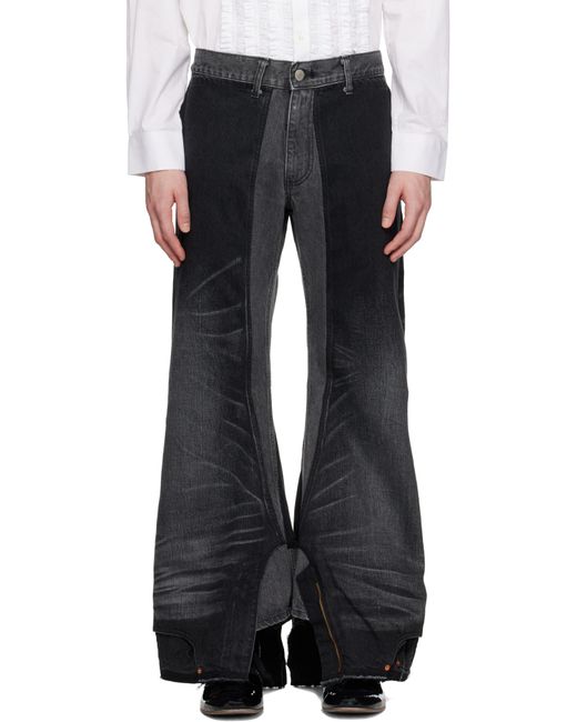Junya Watanabe Black Levi's Edition Garment Treated W Name Jeans for men