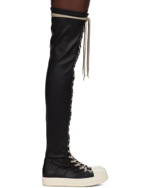 Rick Owens Black Ssense Exclusive Kembra Pfahler Edition Stocking Boots