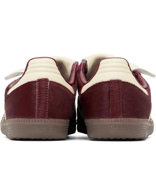 Adidas Originals Black Burgundy Samba Lt Sneakers