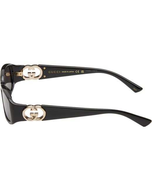Gucci Black Hailey Sunglasses for men