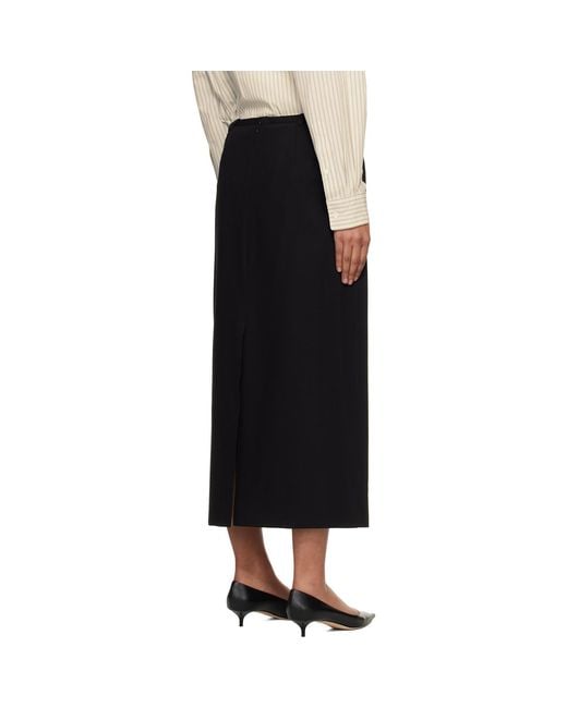DUNST Black H-Line Maxi Skirt