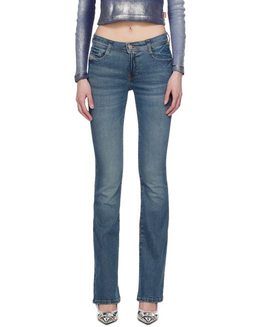 DIESEL ブルー 1969 D-Ebbey ブーツカット ジーンズ Blue