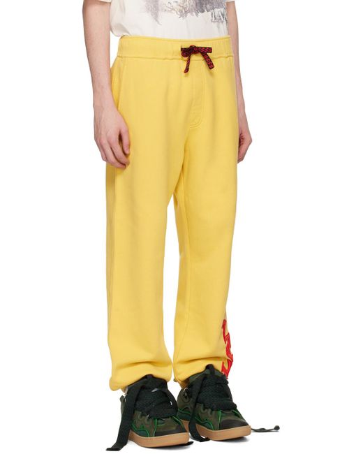 Lanvin Yellow Future Edition Sweatpants for men