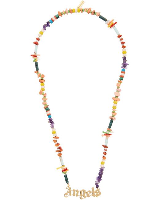 Palm Angels Natural Multicolor Angels Beads Necklace