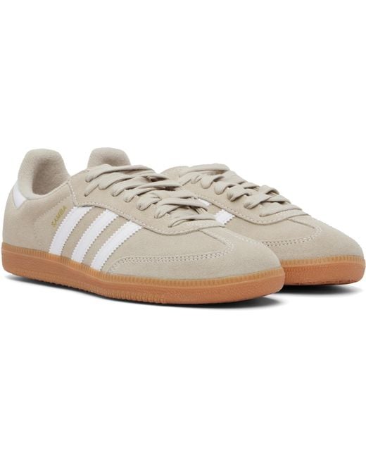 Adidas Originals Gray Samba Og Sneakers for men