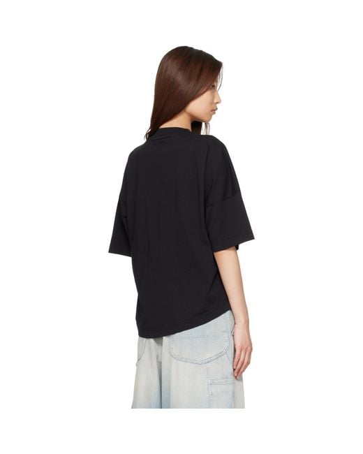 Palm Angels Black Neck Logo Over T-Shirt