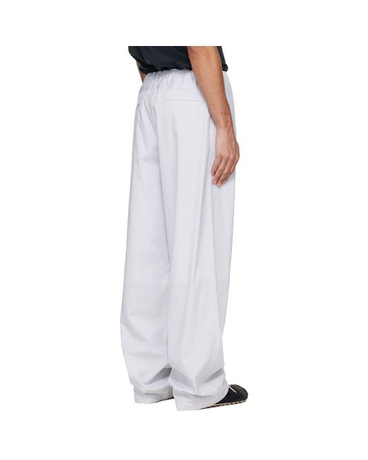 Jil Sander White Cotton Trousers for men