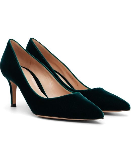 Gianvito Rossi Blue Gianvito 70 Heels
