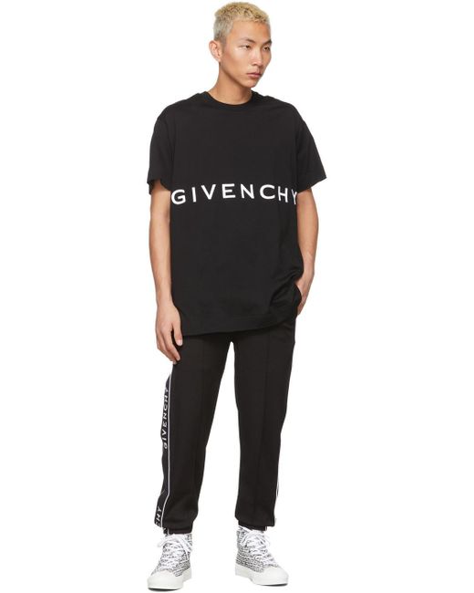 Givenchy Black Logo Lounge Pants for men