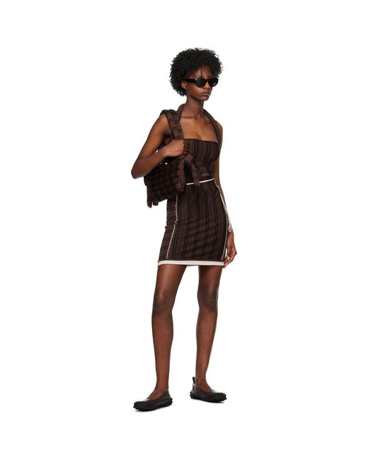 Sunnei Black Doppia Mini Skirt