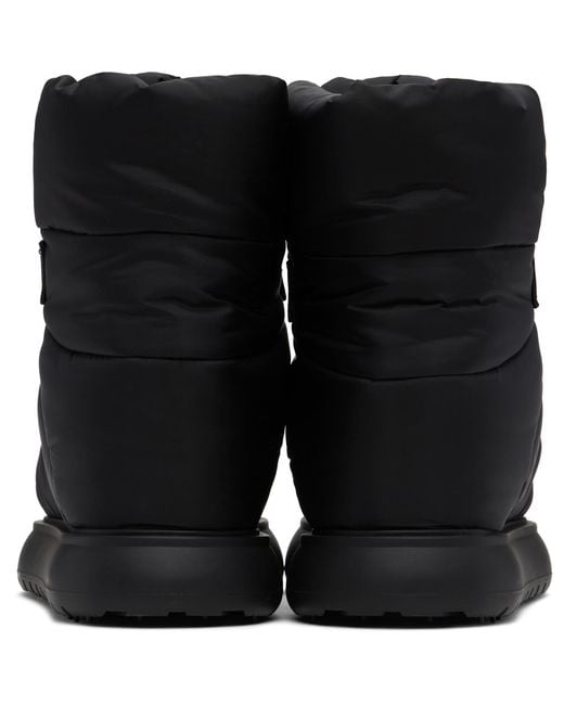 Moncler Black Gaia Pull Snow Boots