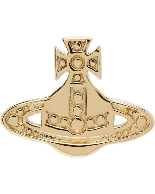 Vivienne Westwood Metallic Marinetta Single Stud Earring for men