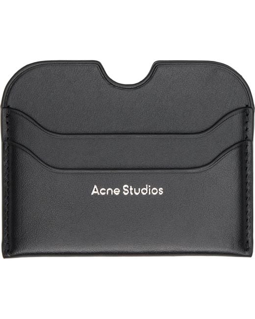 Acne Black Leather Card Holder