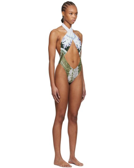 Maillot De Bain Demi Vert Miaou en coloris Black