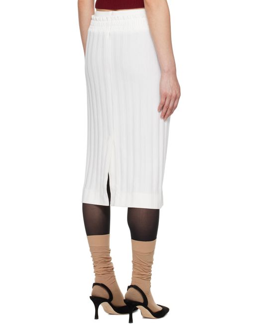 ShuShu/Tong ホワイト Waist Lace ミディアムスカート White