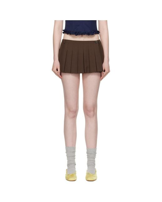 Sandy Liang Black Bunny Skort