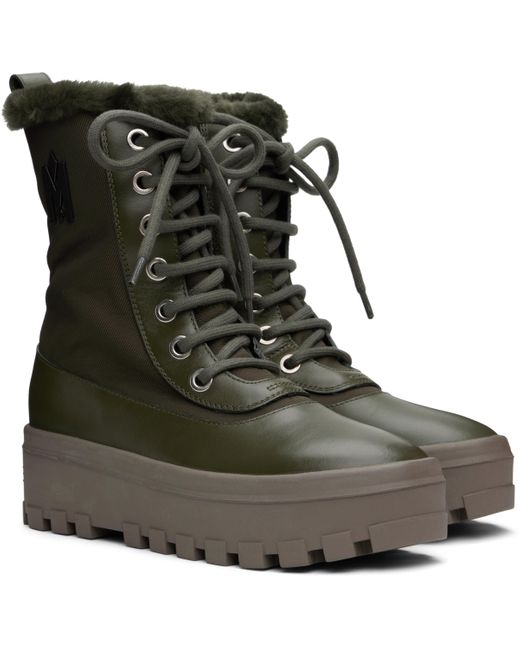 Mackage Green Khaki Hero-M Boots for men