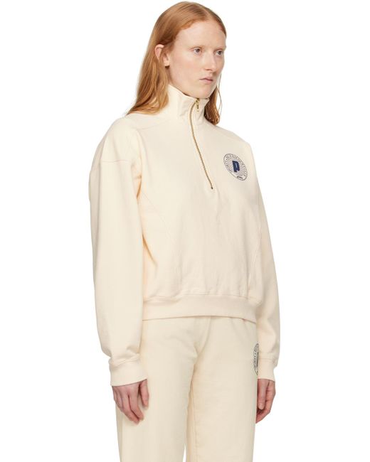 Sporty & Rich Natural Off-white Prince Edition Net Sweatshirt