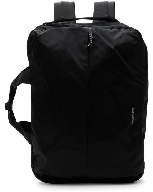 Norse Projects Black 3-way Backpack for men