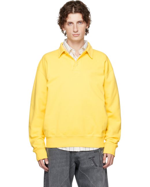 J.W. Anderson Yellow Rugby Polo for men