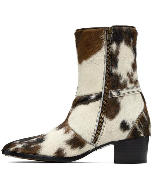 Vivienne Westwood Brown & White Saturday Boots for men