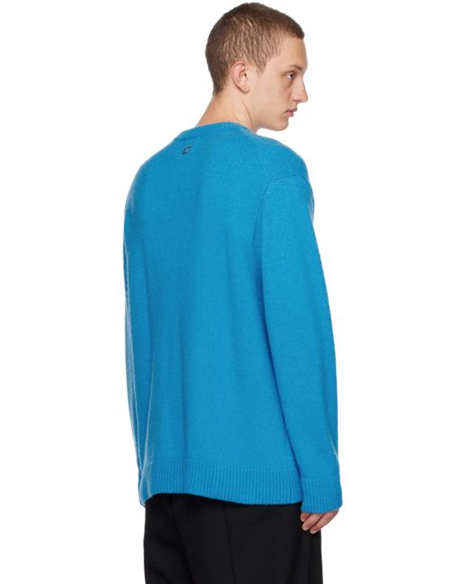 Wooyoungmi Blue Crewneck Sweater for men