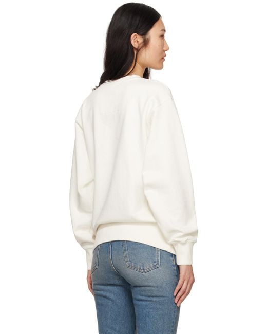 Givenchy White Off- Embroide Sweatshirt