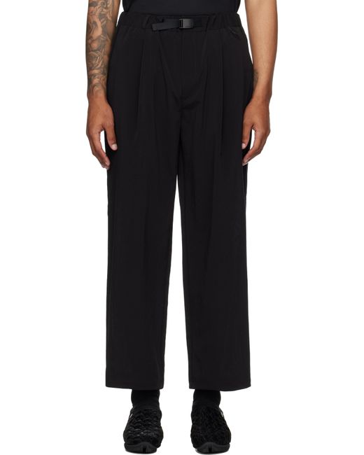Snow Peak Black Breathable Quick Dry Trousers for men