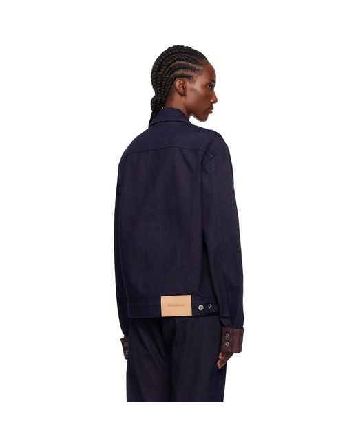 J.W. Anderson Blue Turn Up Cuff Denim Jacket