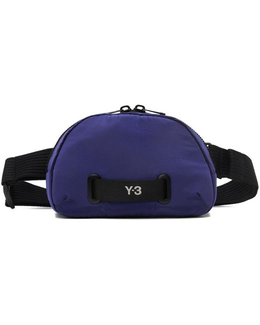 Y-3 Blue Crossbody Belt Bag for men