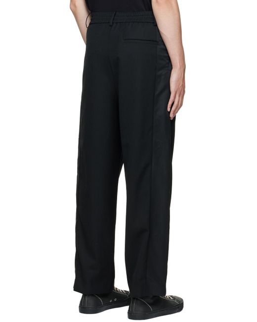 Feng Chen Wang Black Paneled Trousers for men