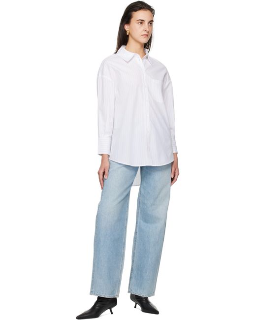 Anine Bing White Mika Shirt