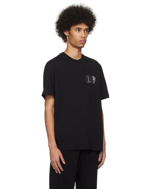 T-shirt noir à images à logo imprimées Moncler pour homme en coloris Black