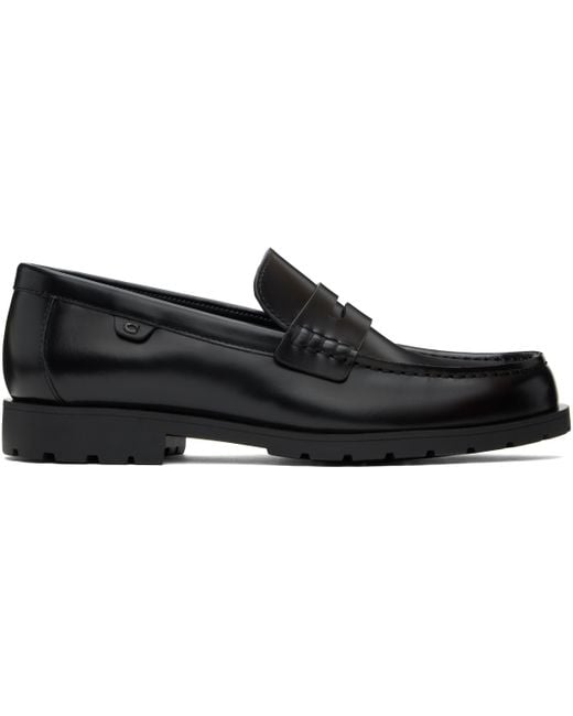COACH Black Reagan Loafers for men