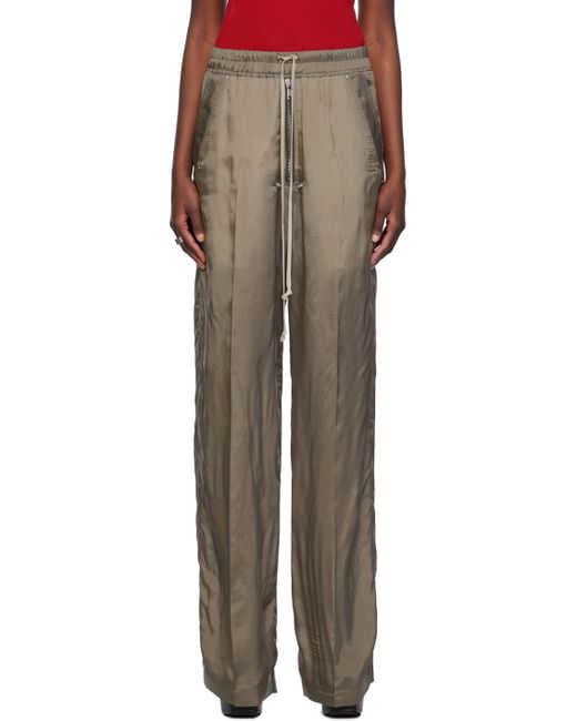 Pantalon de détente geth gris à glissière bela Rick Owens en coloris Black