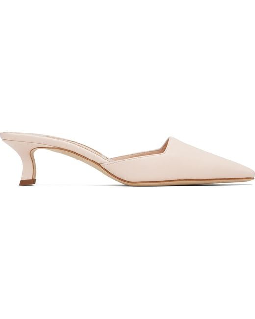Manolo Blahnik Black Moiramu Mules