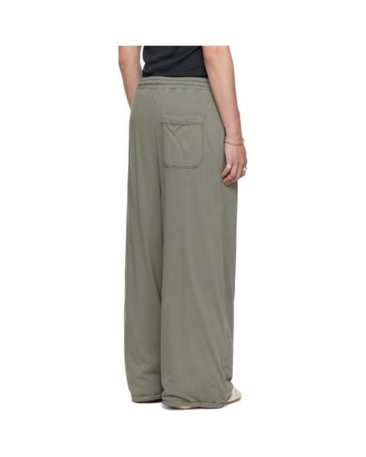 Lu'u Dan Brown Wadded Bontans Sweatpants for men