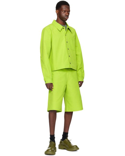 Camper Yellow Tech Shorts for men