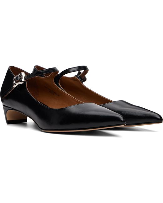 ShuShu/Tong Black Low-Heel Mary Jane Heels