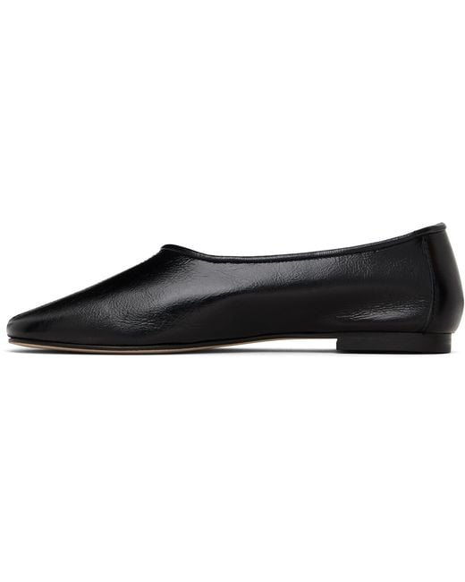 By Far Black Prudence Ballerina Flats